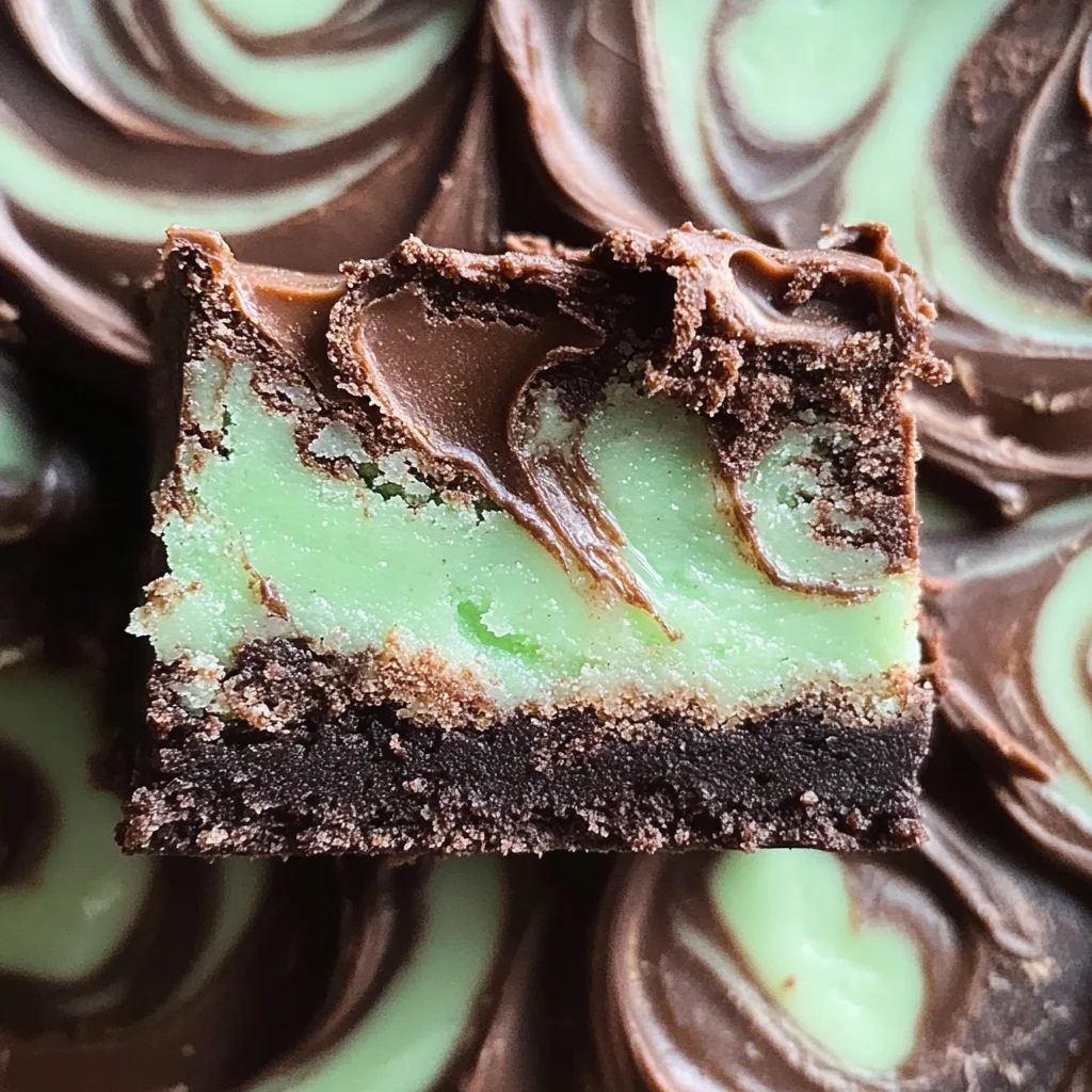 Mint Brownie Swirl Fudge