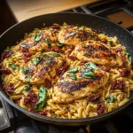 One Pan Marry Me Chicken Orzo – A Creamy Dream Dinner Without the Mess