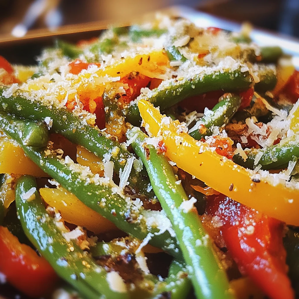 Parmesan Green Beans & Peppers image 2
