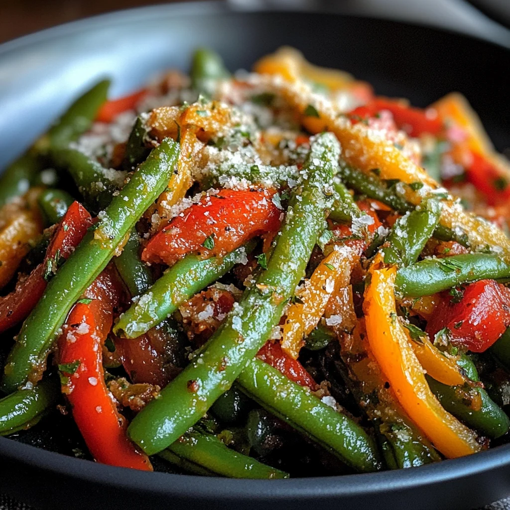 Parmesan Green Beans & Peppers image 3