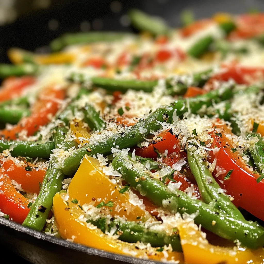 Parmesan Green Beans & Peppers image 4