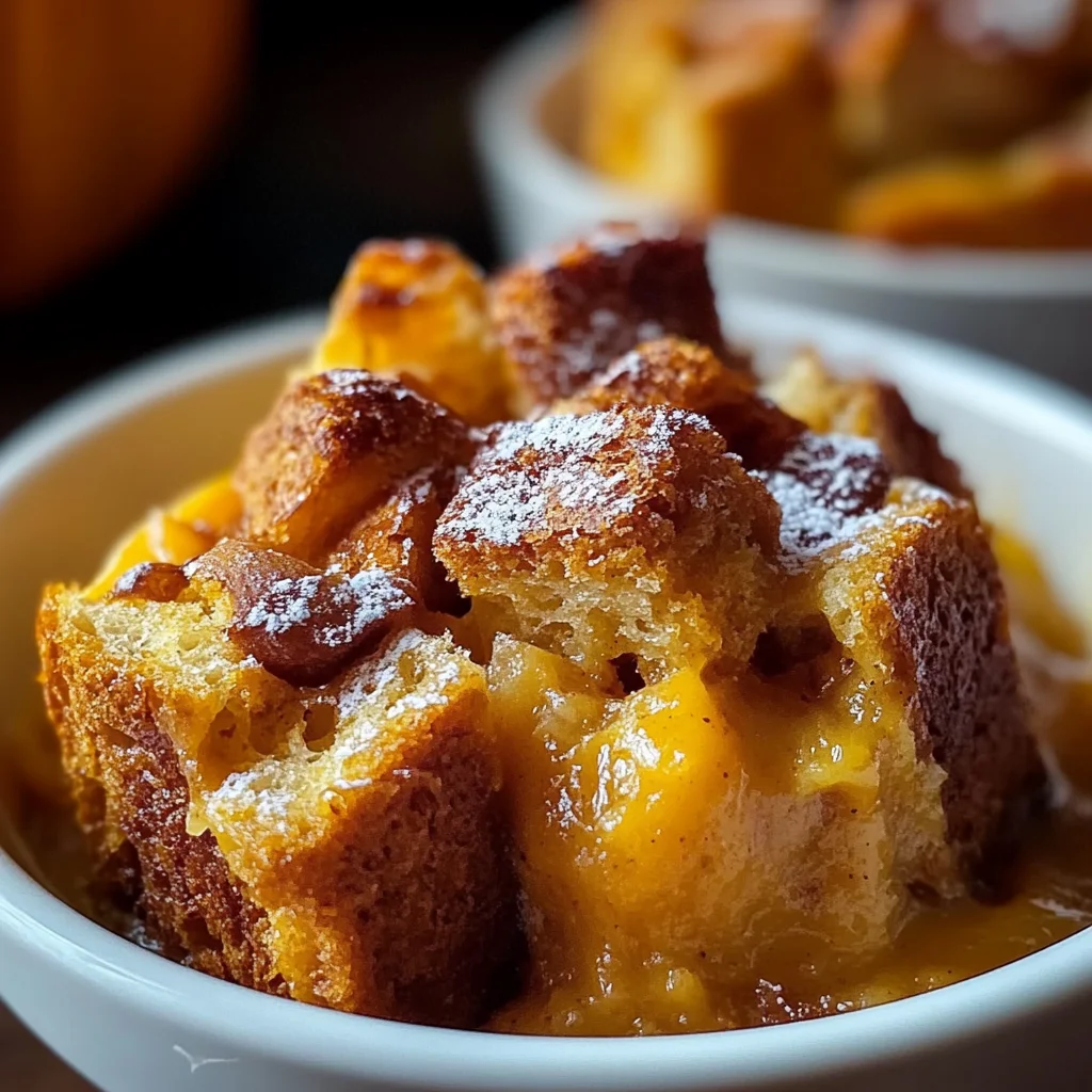 Pumpkin Bread Pudding Recipe