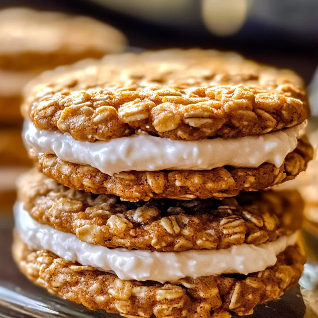 Pumpkin Oatmeal Cream Pies