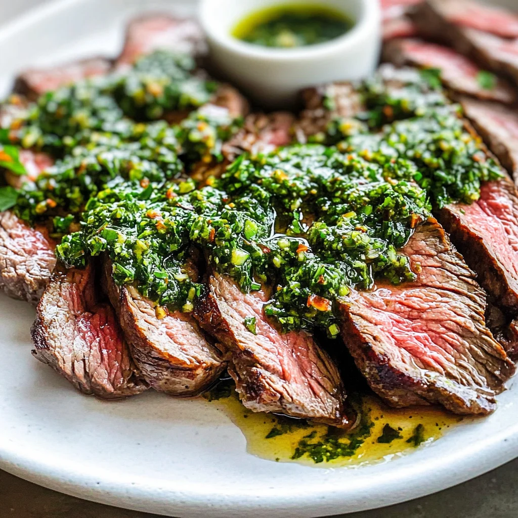 Skirt Steak with Chimichurri Sauce