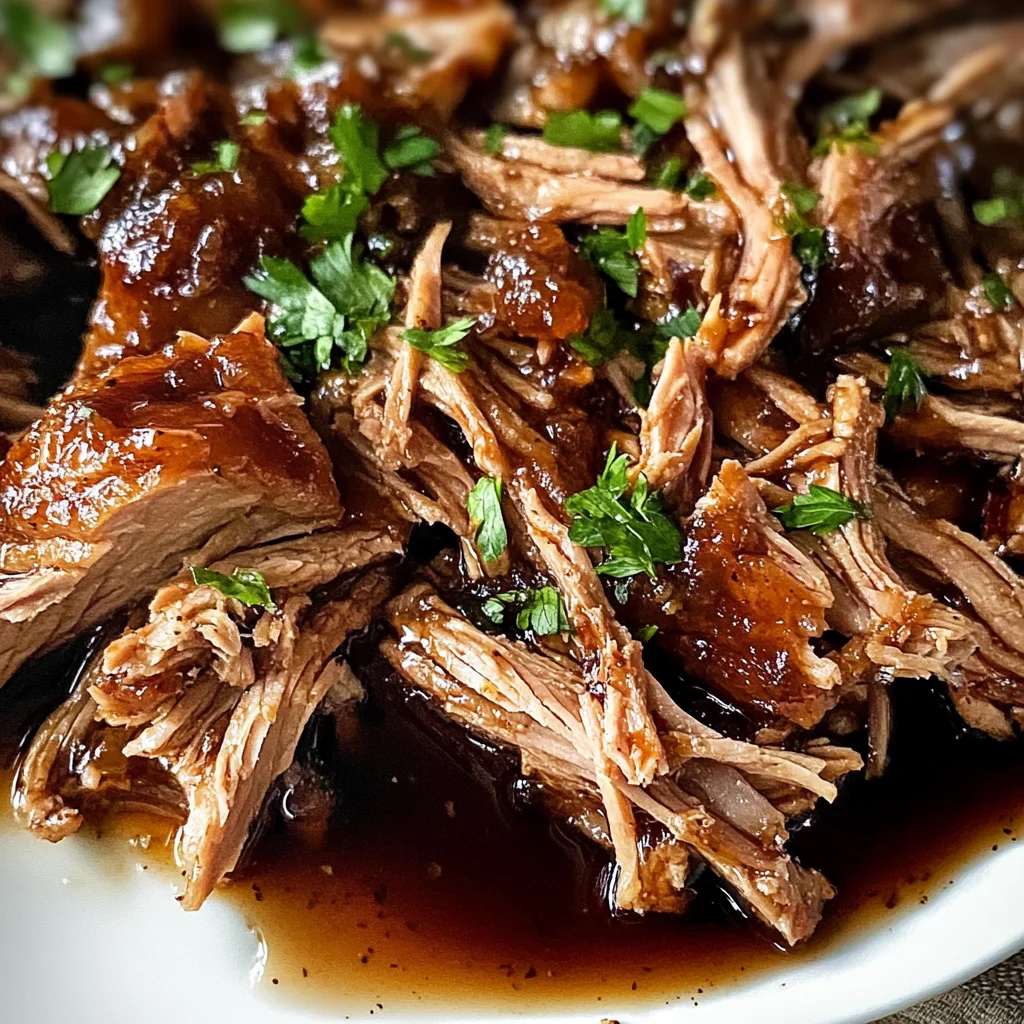 Slow Cooker Brown Sugar Balsamic Pork