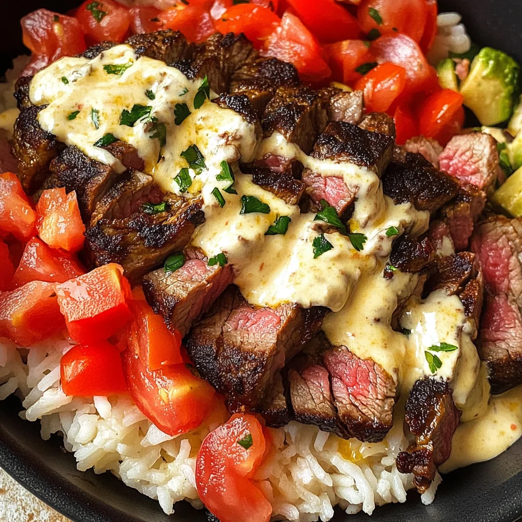 Steak & Queso Rice