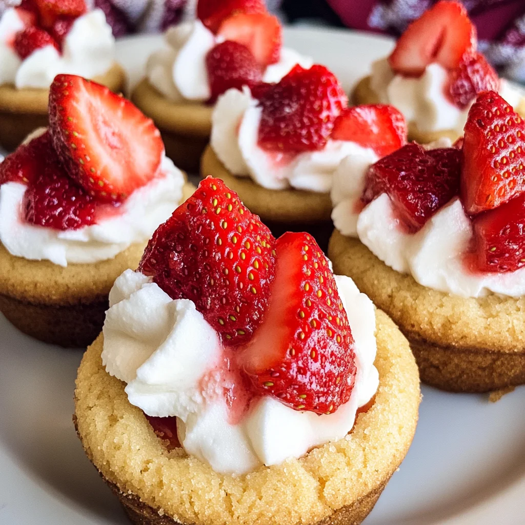Strawberry Shortcake Cookie Cups