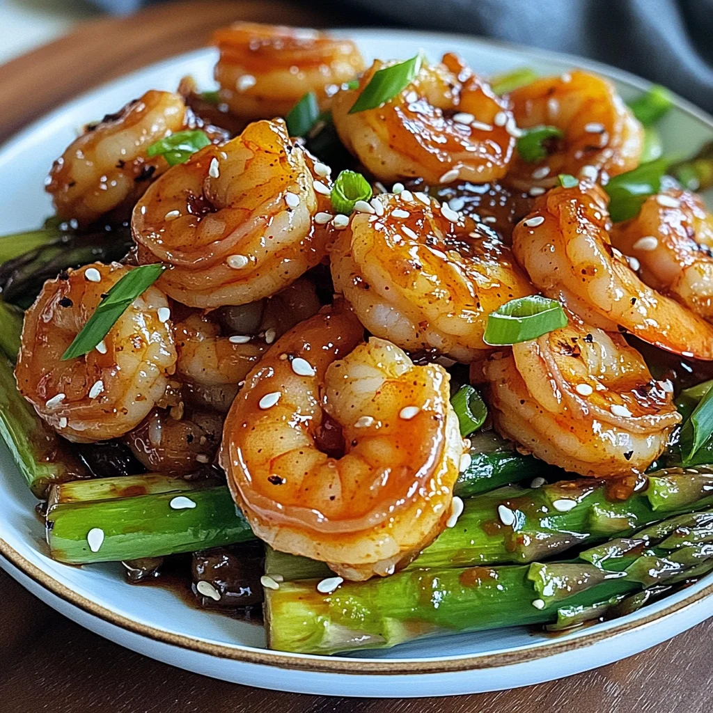 Sweet Chili Shrimp with Asparagus