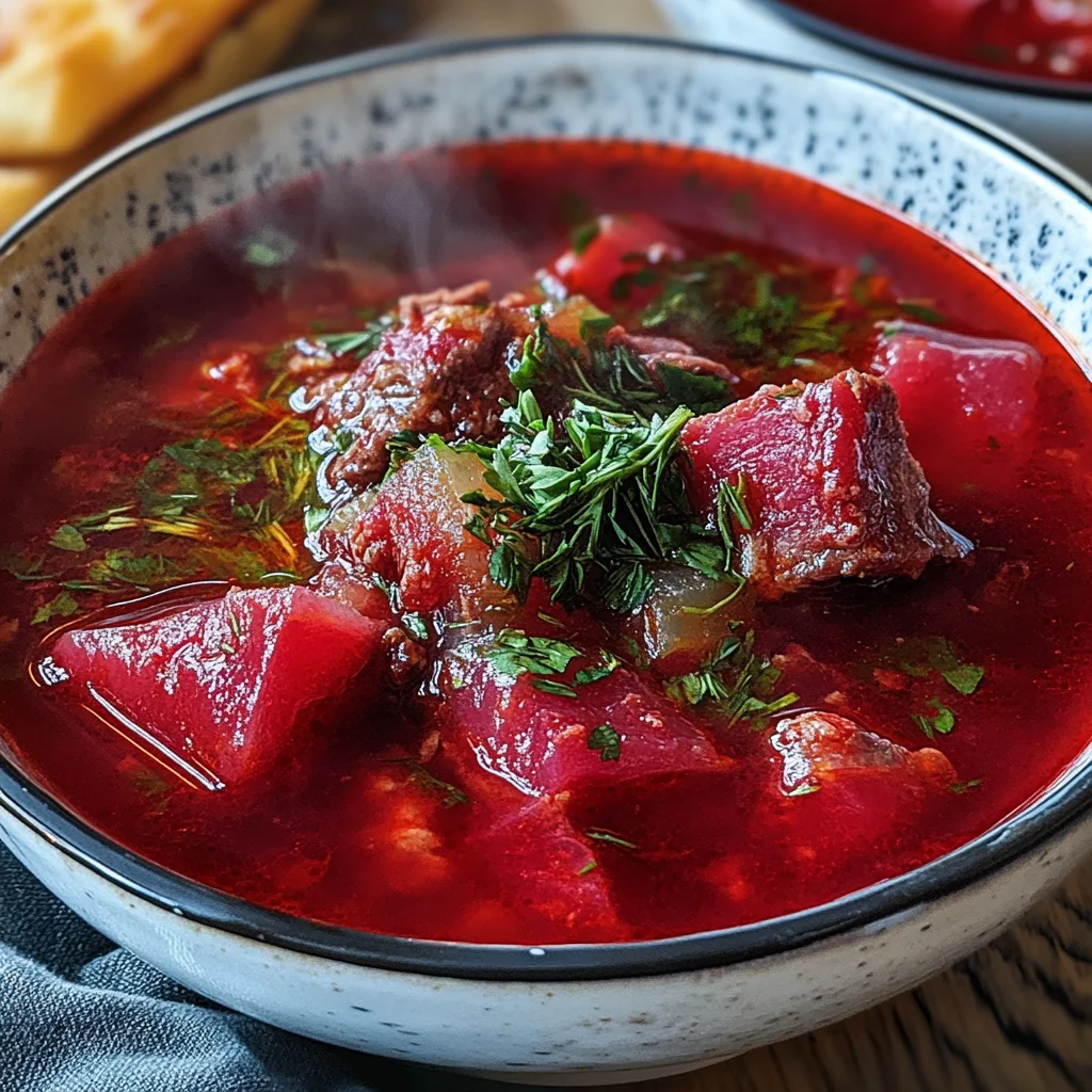 Ukrainian Red Borscht Soup A Cultural and Culinary Masterpiece