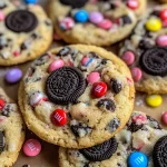 Valentine's day Oreo M&m's cookies