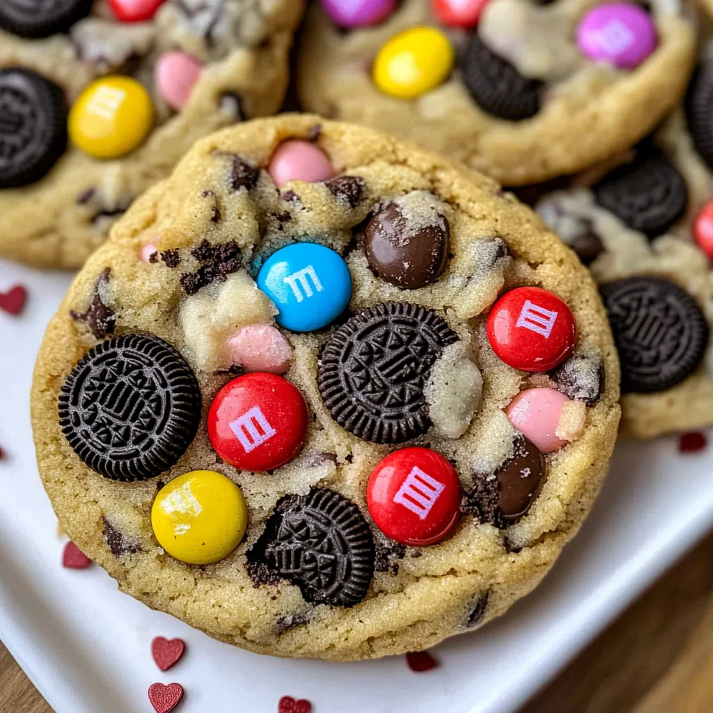 Valentine’s day Oreo M&m’s cookies image 4