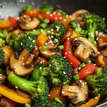 Vegan Broccoli and Mushroom Stir Fry