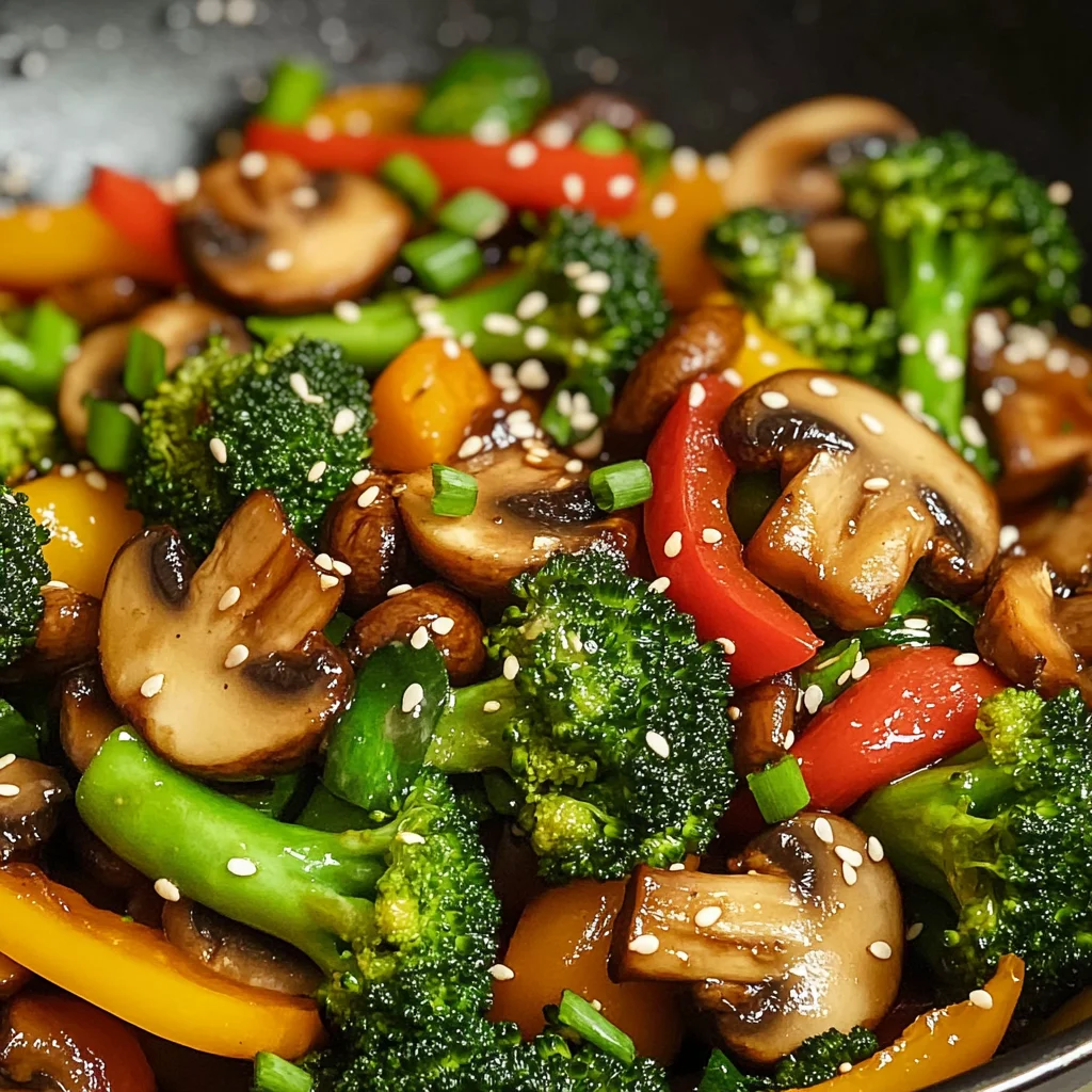 Vegan Broccoli and Mushroom Stir Fry
