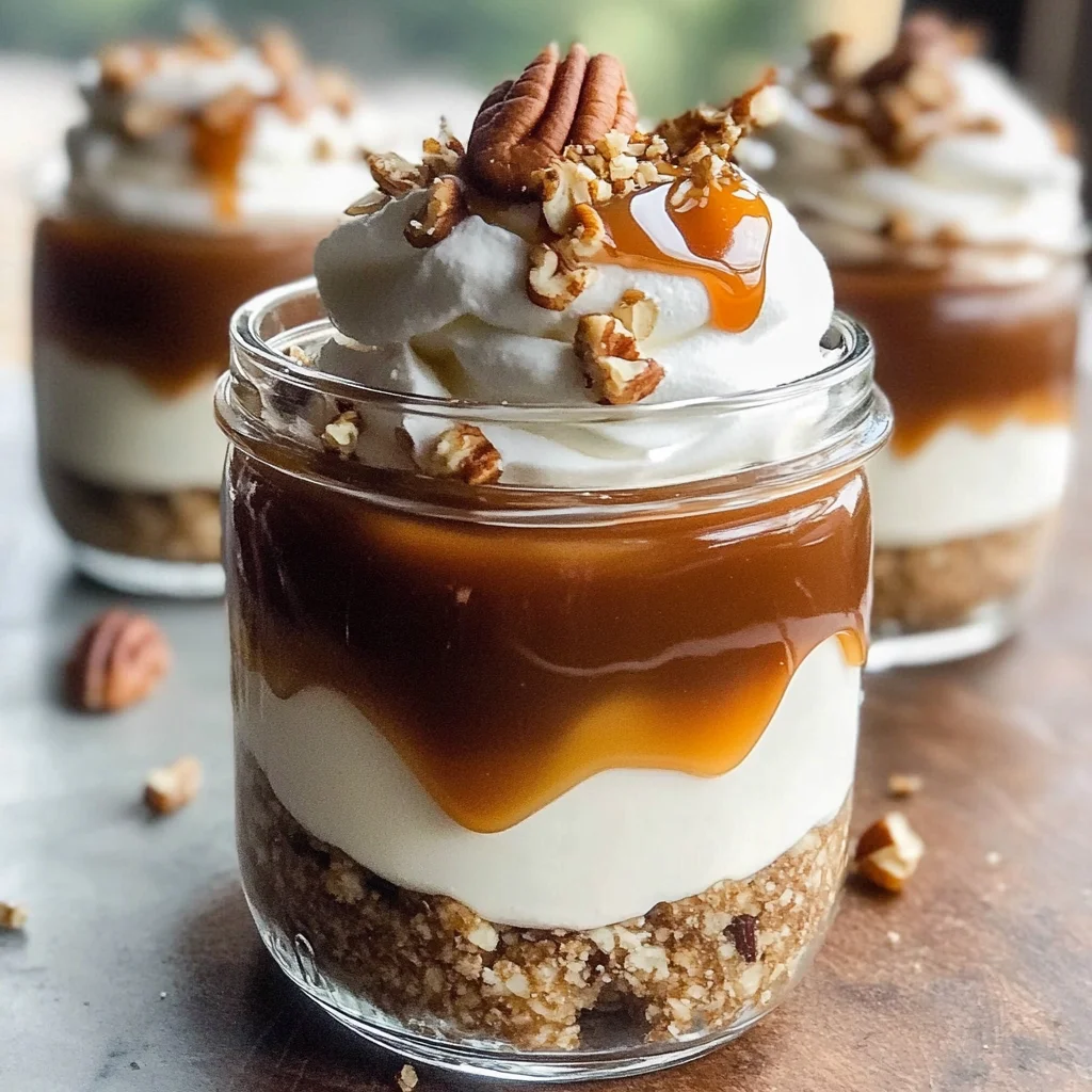 Vegan Caramel Cheesecake Jars