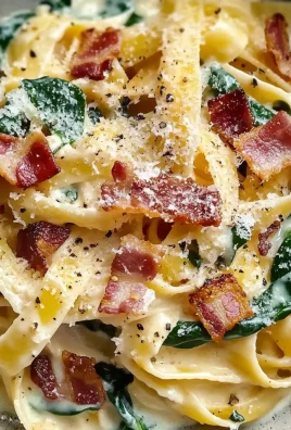 20-Minute Bacon and Spinach Pasta (Quick and Creamy)
