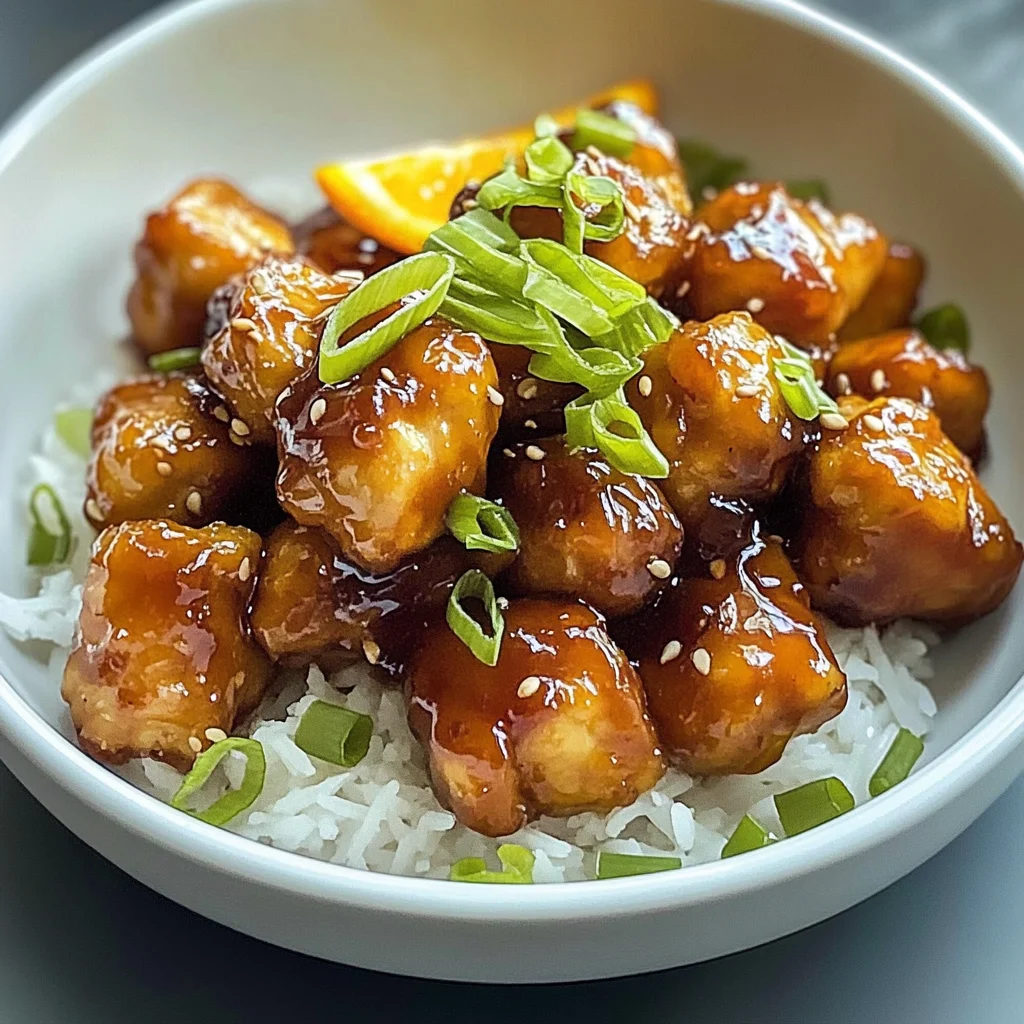 4-Ingredient Orange Chicken