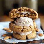 Almond Butter Cookie Ice Cream Sandwiches