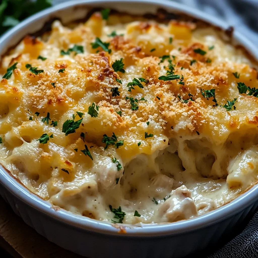 Baked Cheesy Chicken Casserole (Easy and Creamy)