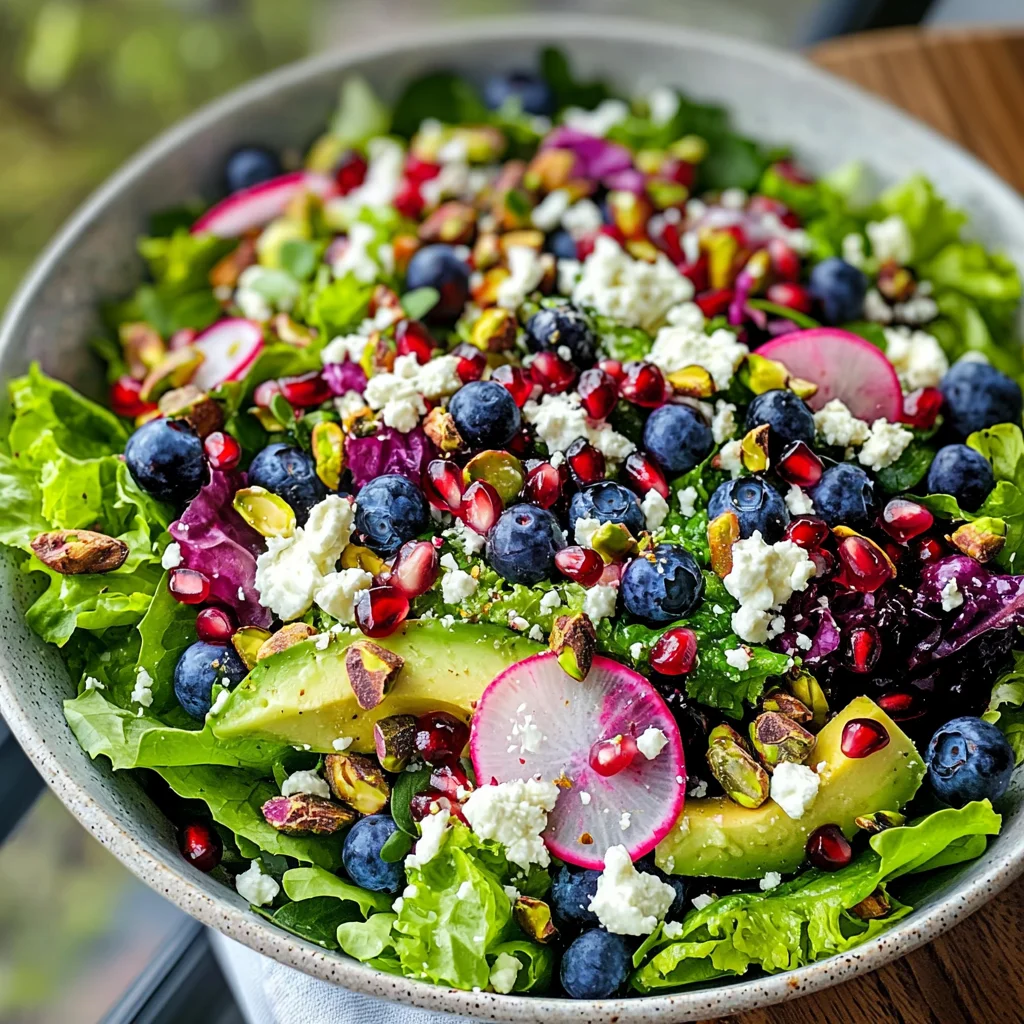 Blueberry Pistachio Spring Salad