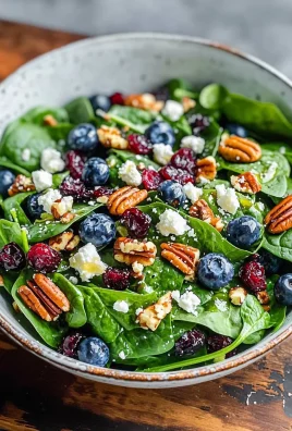Blueberry Spinach Salad with Honey Balsamic Dressing