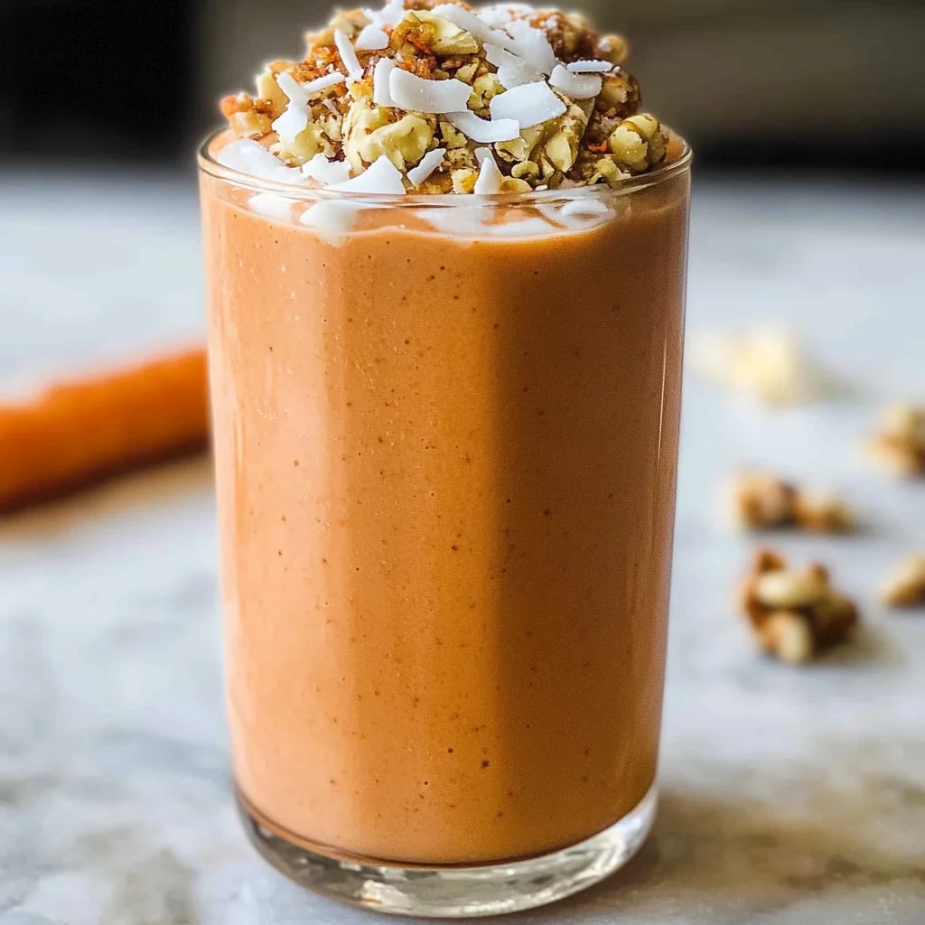 Carrot Cake Smoothie Recipe (dairy-free)