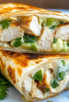 Chicken Avocado Ranch Burrito Sandwich Recipe