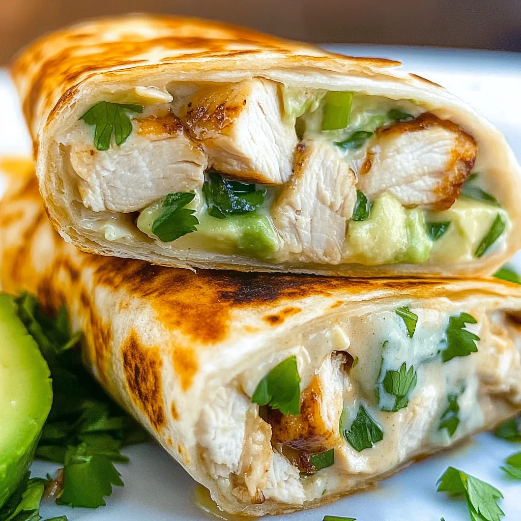 Chicken Avocado Ranch Burrito Sandwich Recipe