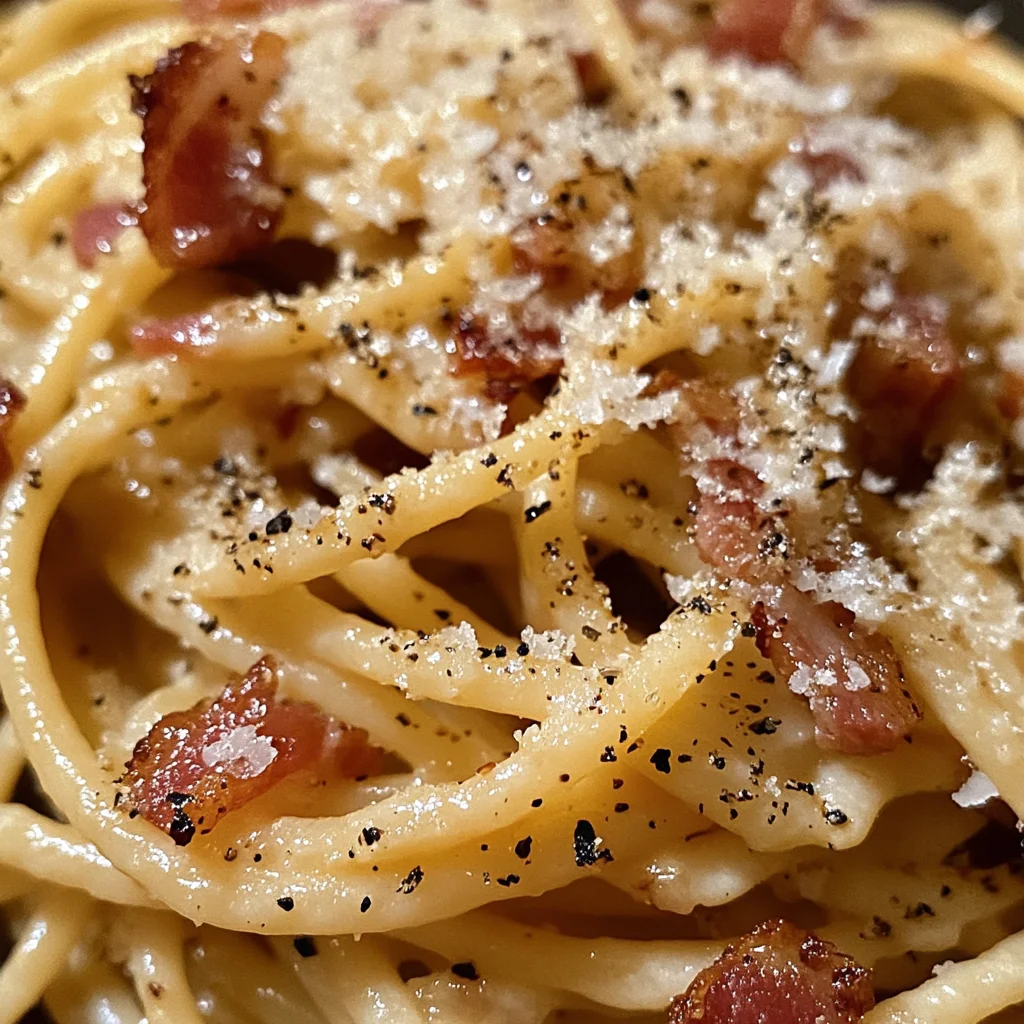 Classic Bacon Carbonara Pasta (Quick & Easy)