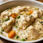 Crockpot Chicken and Dumplings Recipe with Easy Biscuits