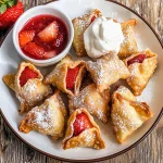 Deep-Fried Strawberry Cheesecake Stuffed Wonton Bites: Irresistibly Crispy!