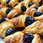 Delicious Blackberry Goat Cheese Puff Pastry Twists