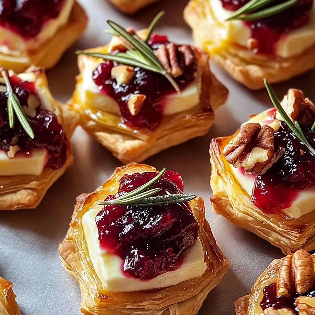Delicious Cranberry Brie Bites Perfect for Holidays and Parties