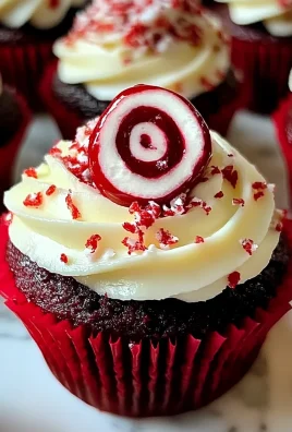 Delicious Halloween Bloody Red Velvet Cupcakes with Peppermint Frosting