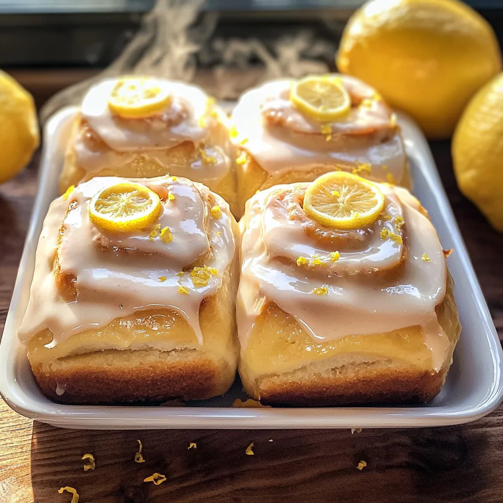 Delicious Homemade Lemon Rolls with Cream Cheese Frosting Recipe