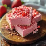 Easy 2-Ingredient Strawberry Fudge Recipe Ready in Just 10 Minutes