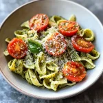 Easy 20-Minute Pesto Pasta with Cherry Tomatoes