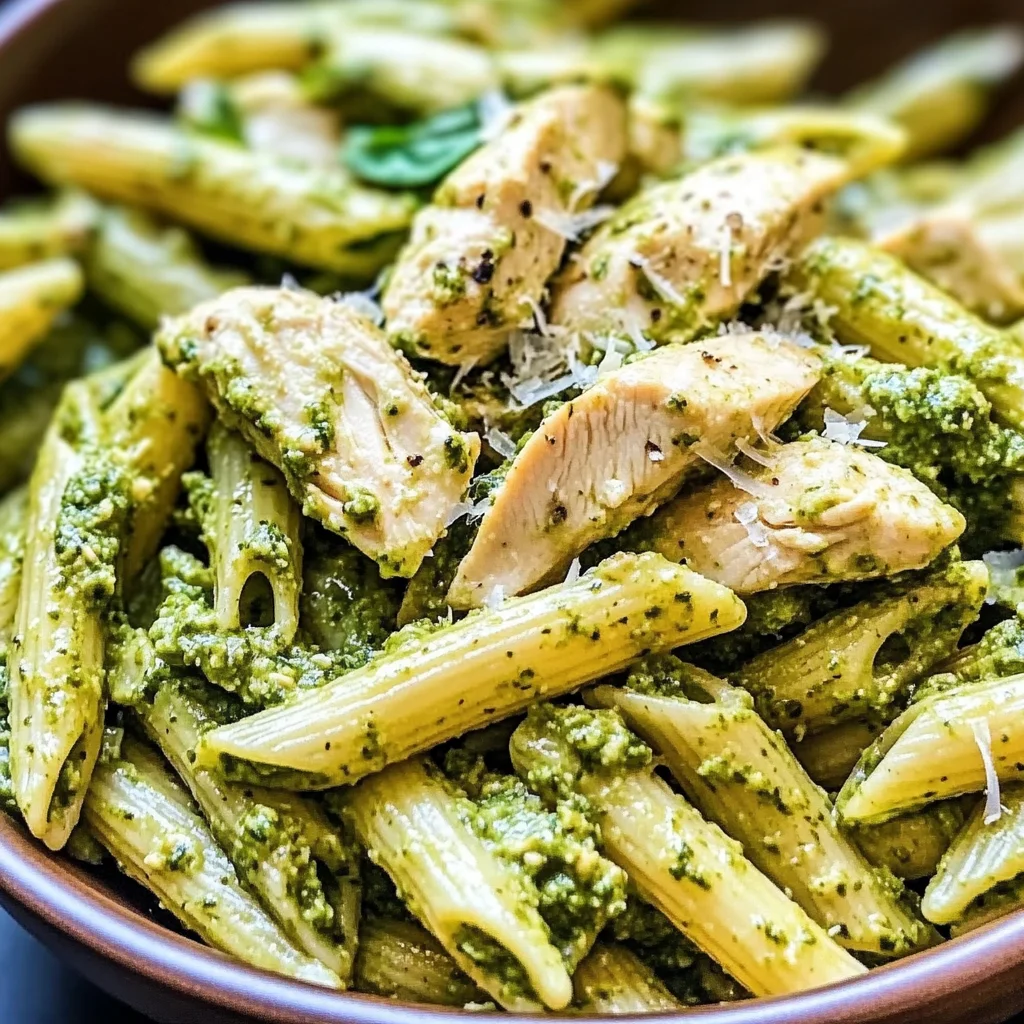 Easy Chicken Pesto Pasta Salad