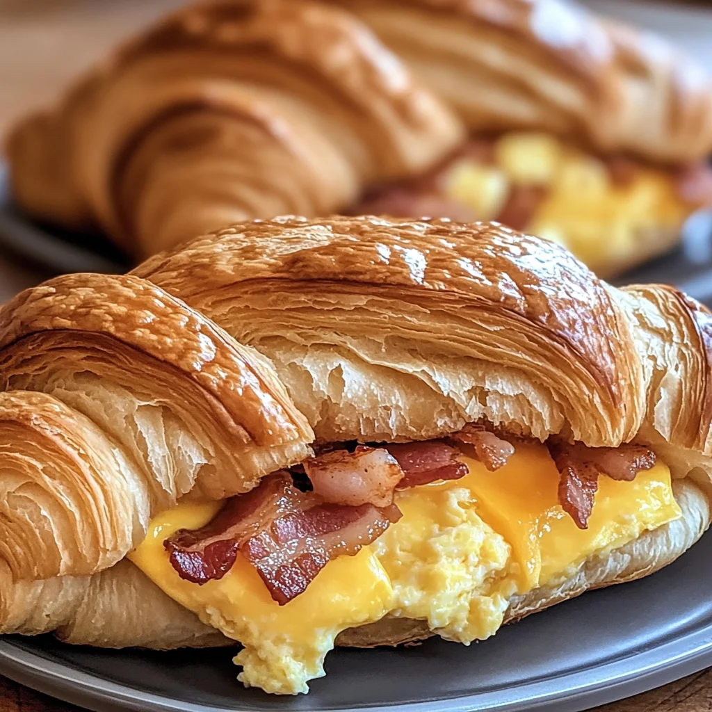 Easy Croissant Breakfast Sandwiches