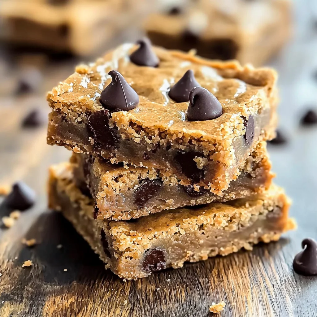 Easy Peanut Butter Chocolate Chip Bars Recipe