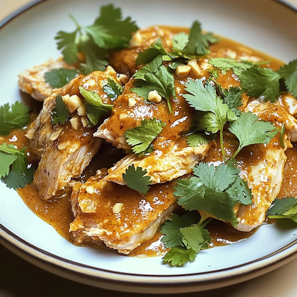 Easy Slow Cooker Satay Chicken