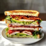 Easy Turkey Avocado Club Sandwich