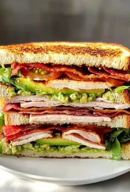 Easy Turkey Avocado Club Sandwich