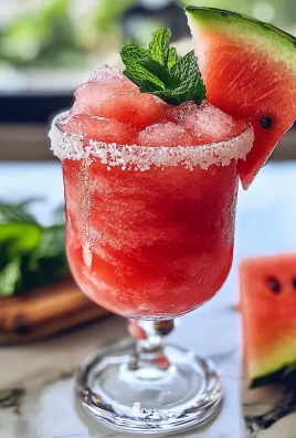 Frozen Watermelon Margarita Mocktail