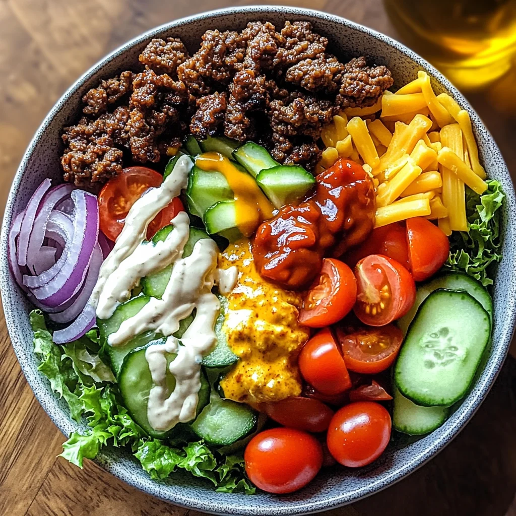Healthy Burger Bowls Recipe Packed with Flavor