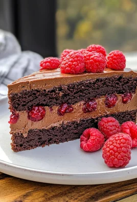Heavenly Raspberry Chocolate Mousse Cake