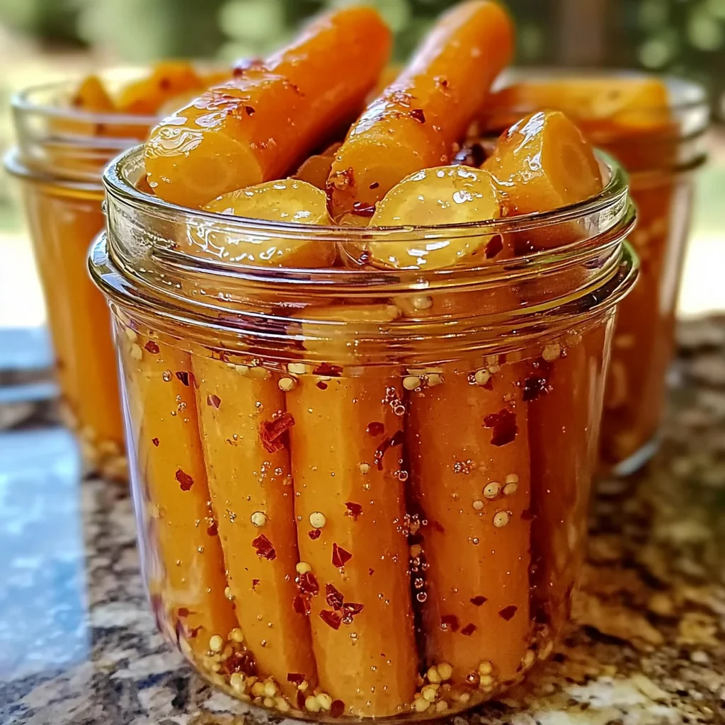 Hot Honey Pickled Carrots: A Sweet and Spicy Delight!