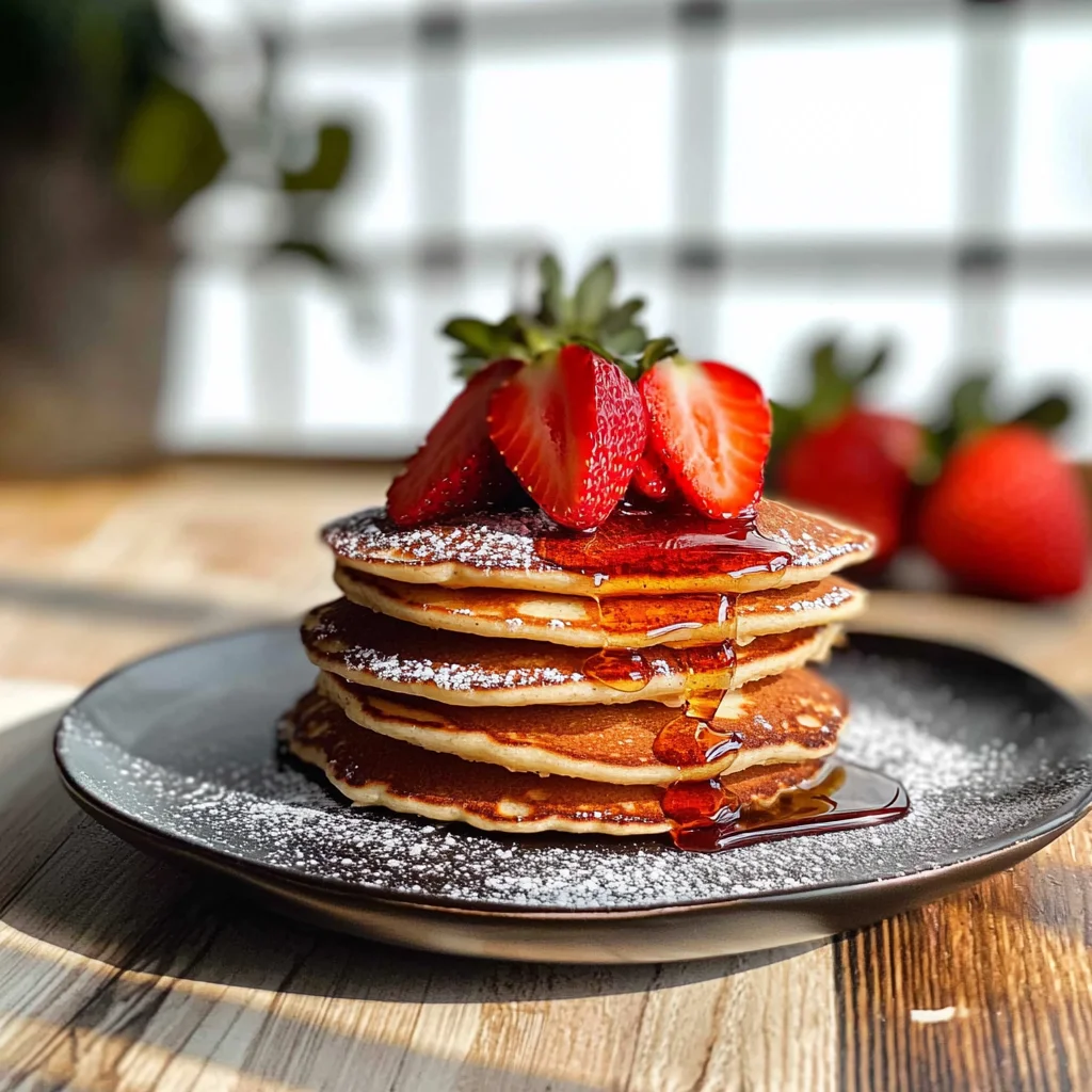 KETO STRAWBERRY PANCAKES RECIPE