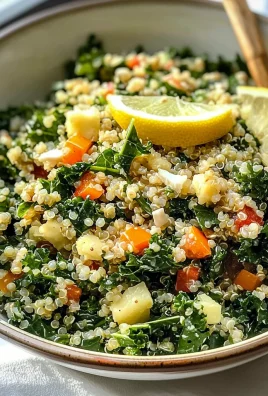 Kale Quinoa Salad - With Lemon Dressing