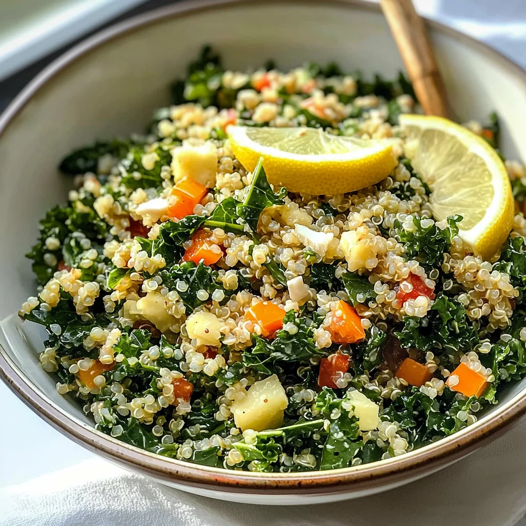 Kale Quinoa Salad - With Lemon Dressing