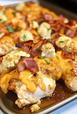 Keto BBQ Bacon Chicken Ranch Sheet Pan